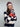 FARAH KNITTED STRIPE BEANIE-NAVY