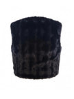 Edelweiss Faux Fur Gilet - Black