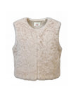 Edelweiss Faux Fur Gilet - Cream