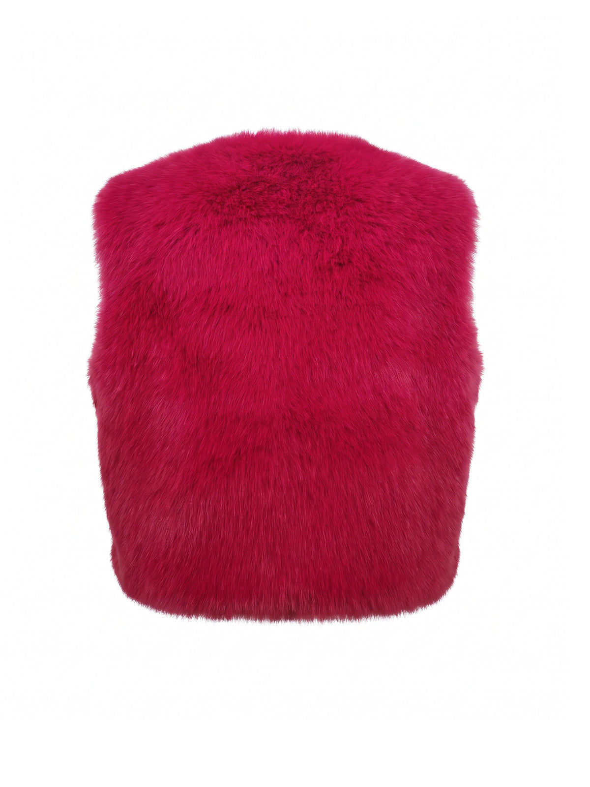 Edelweiss Faux Fur Gilet - Hot Pink
