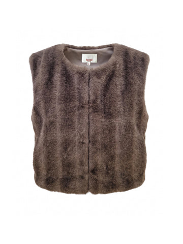 Edelweiss Faux Fur Gilet - Mink
