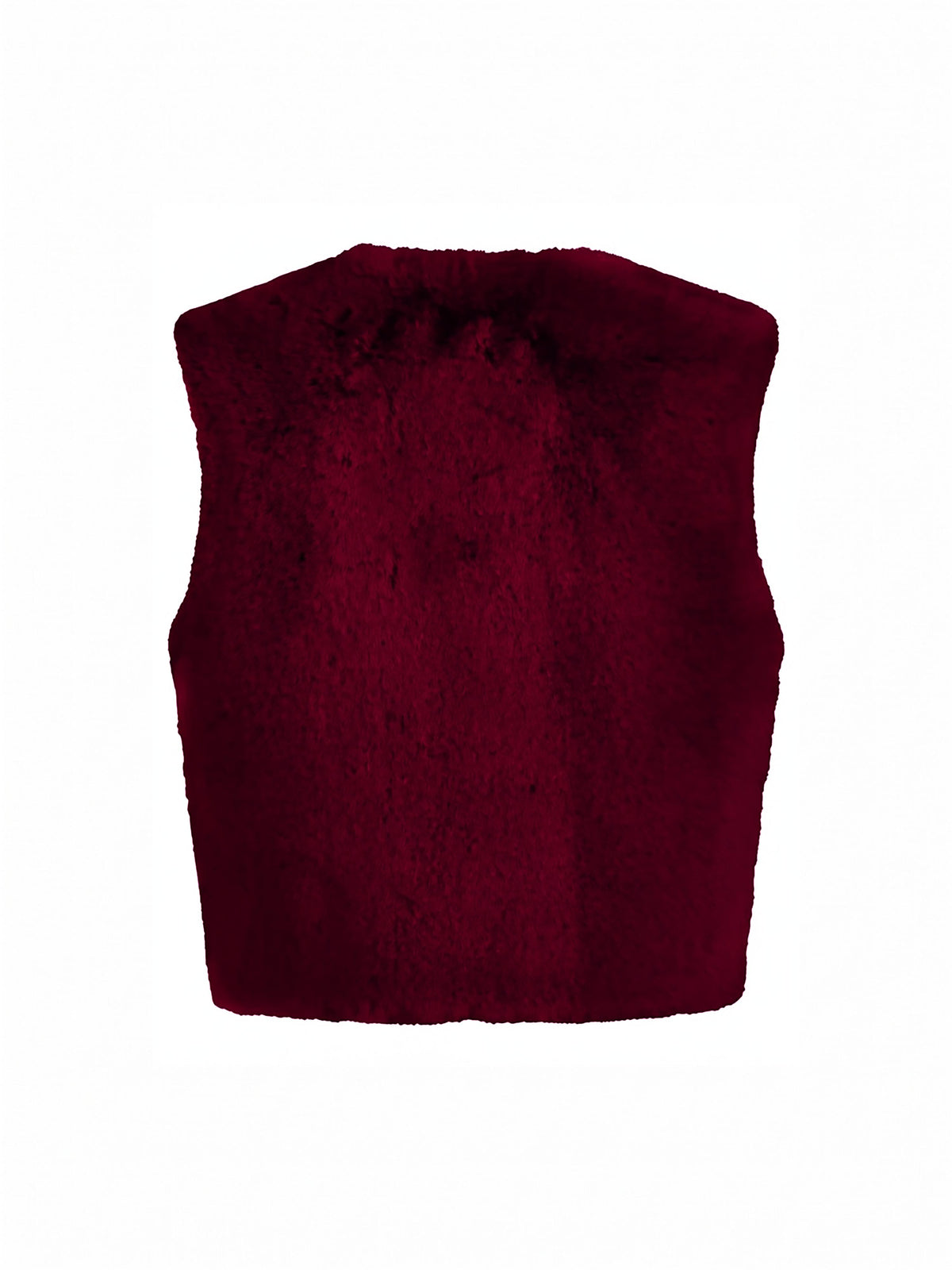 Edelweiss Faux Fur Gilet - Plum