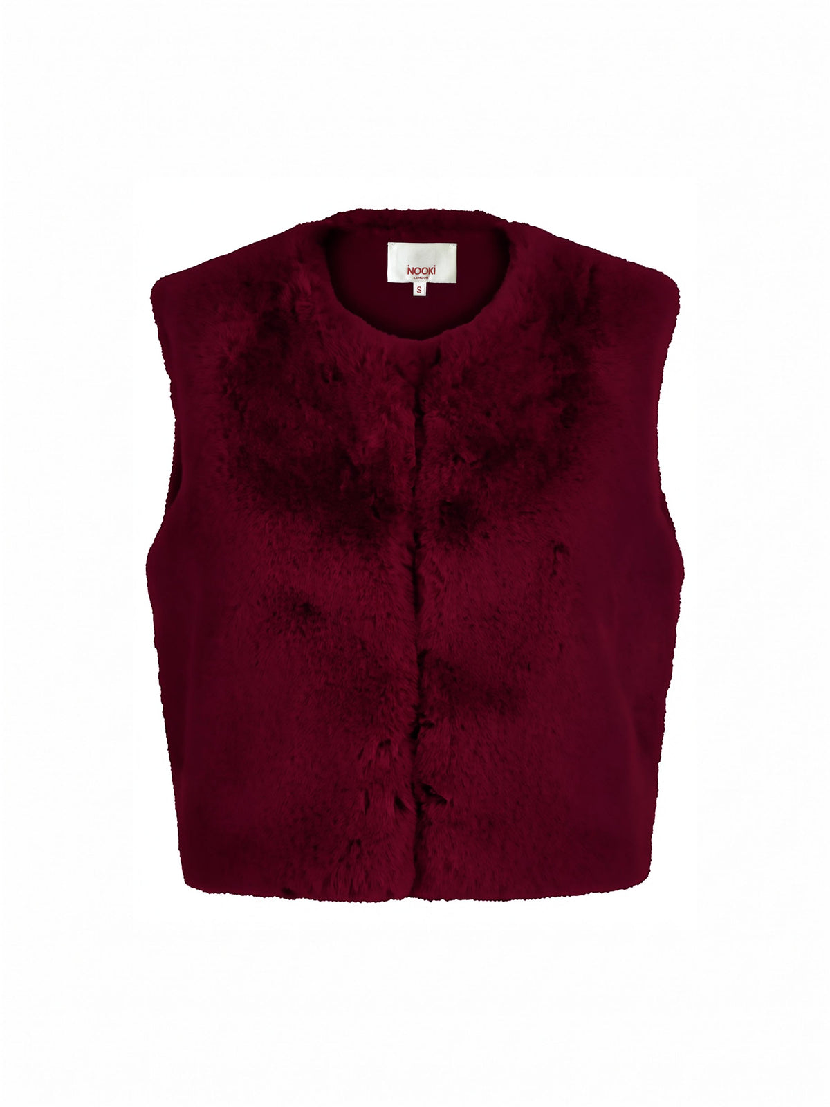 Edelweiss Faux Fur Gilet - Plum