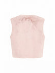 Edelweiss Faux Fur Gilet - Nude