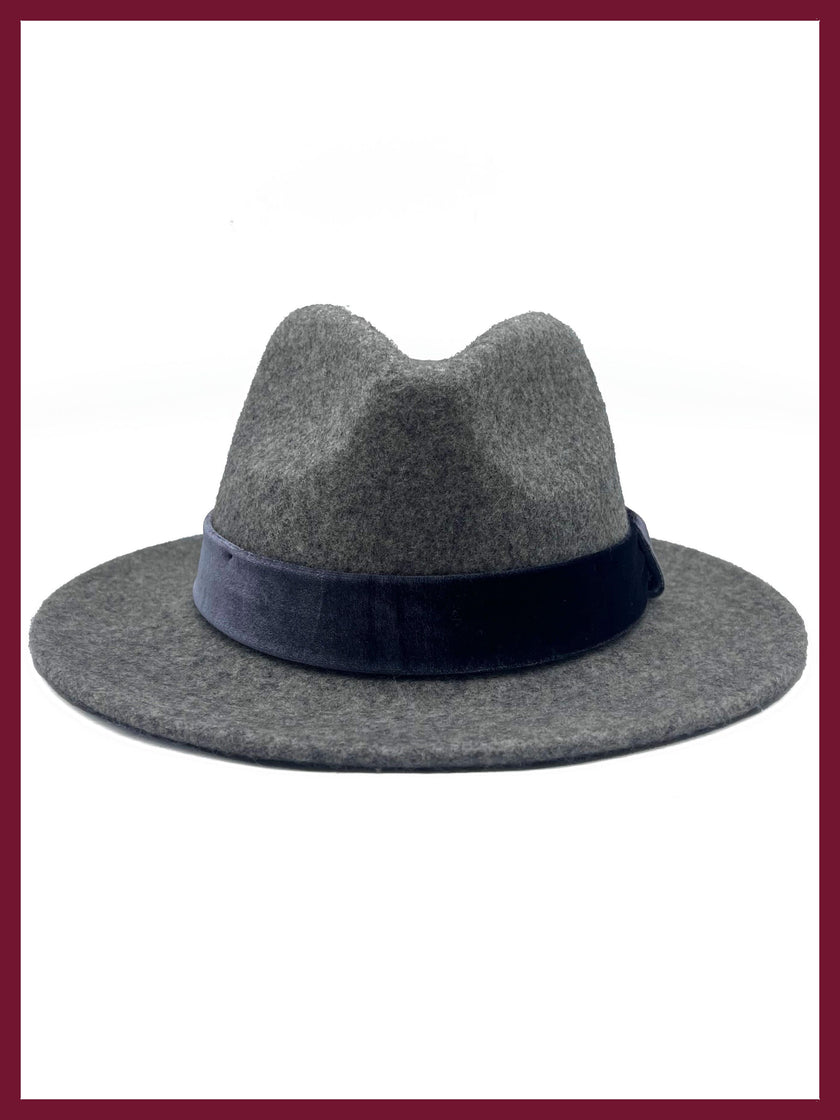 Frankie Wool Fedora - Grey