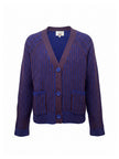 Fabian Grandad Cardigan - Blue Mix