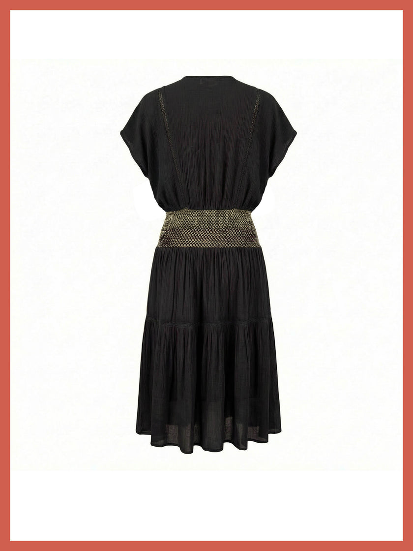 Fallon Summer Dress in Black