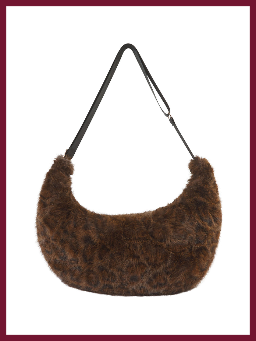 Sasha Slouch Bag In Chocolate Leo