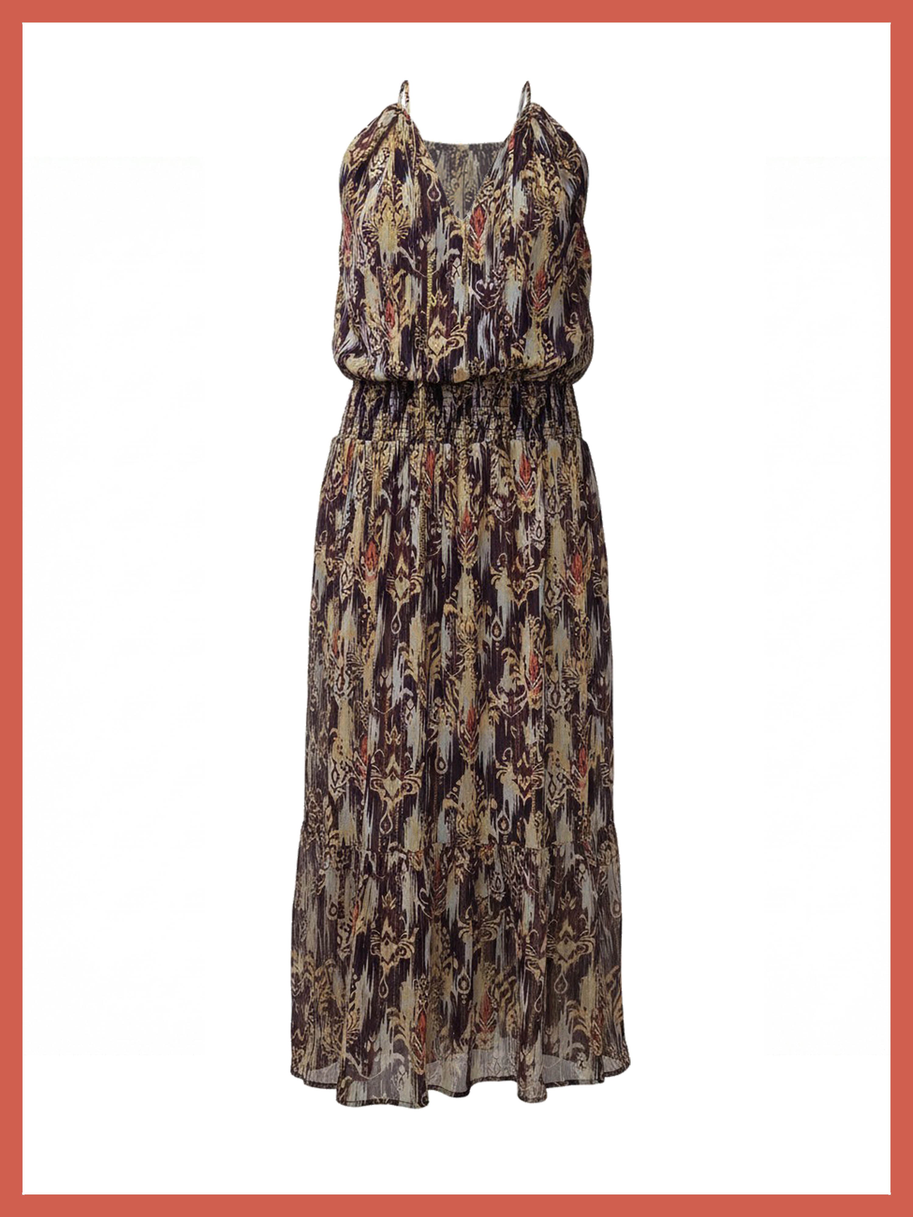 Freda Printed Maxi Dress-Multi