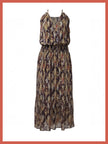 Freda Printed Maxi Dress-Multi