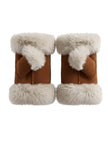 Freya Faux Fur Fingerless Gloves - Tan