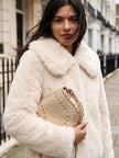 Galaxy Faux Fur Jacket - Cream