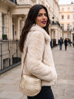 Galaxy Faux Fur Jacket - Cream