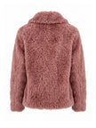 Galaxy Faux Fur Jacket - Rose