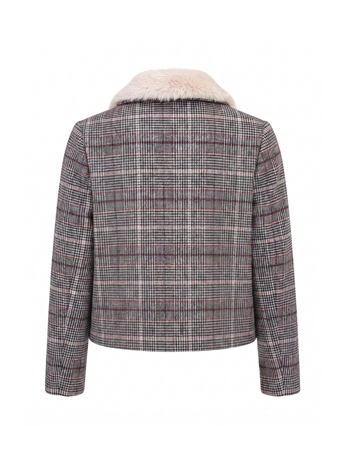 Gisele Wool Check Coat - Multi