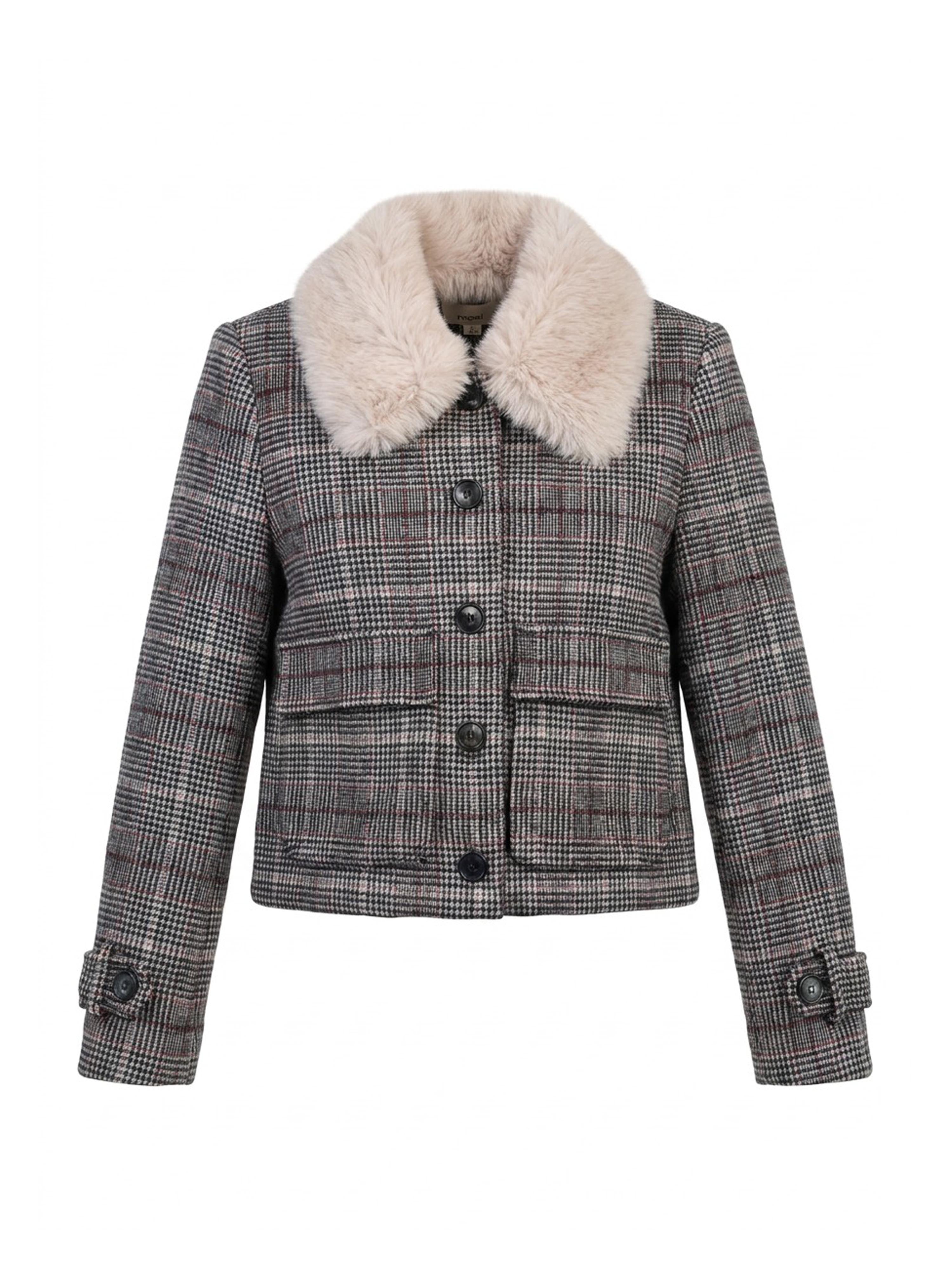 Gisele Wool Check Coat - Multi