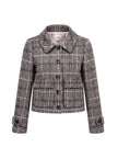 Gisele Wool Check Coat - Multi