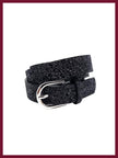Women's black sparkly belt for party and evening outfits