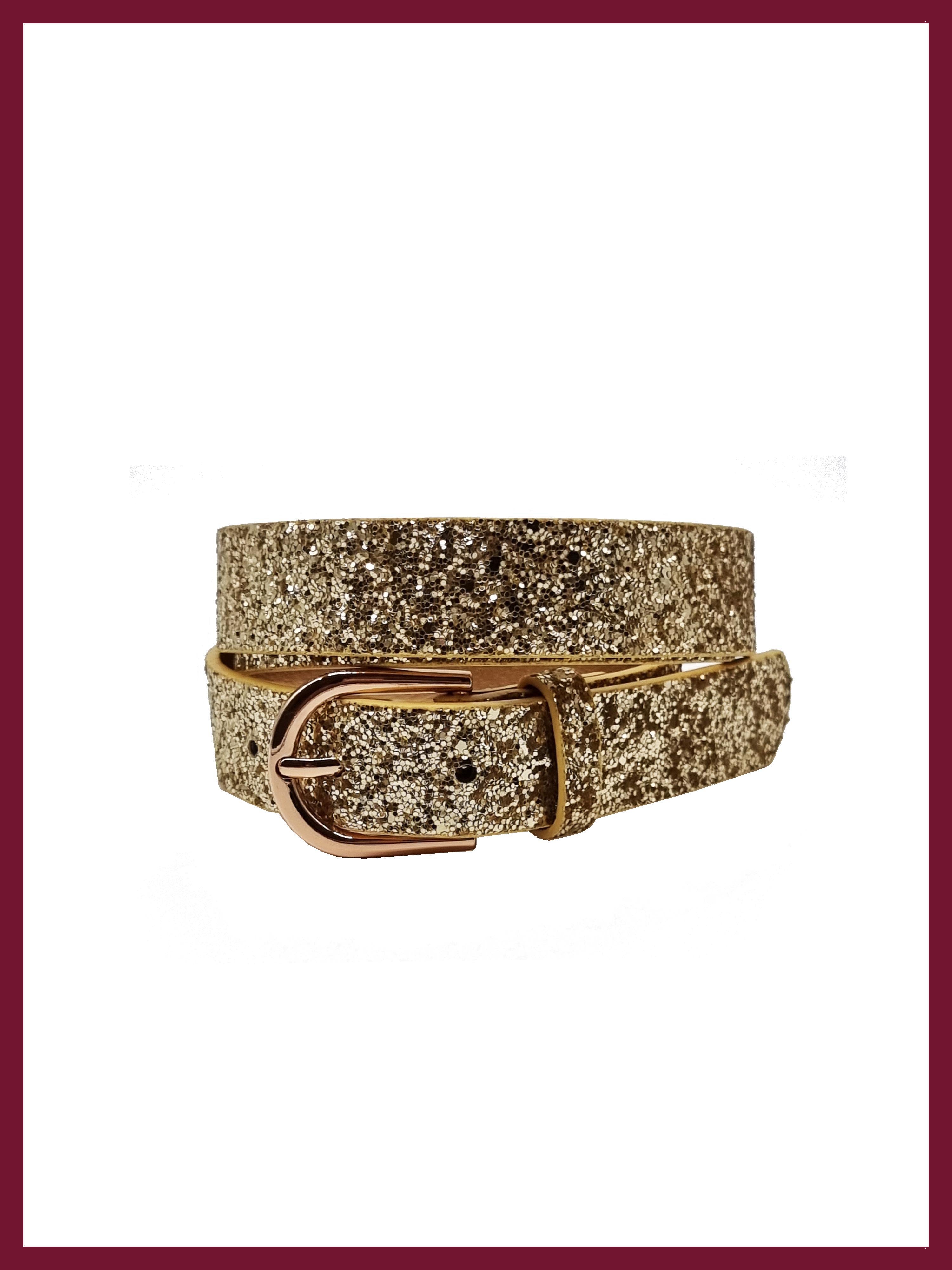 Glitterball Sparkly Belt - Gold