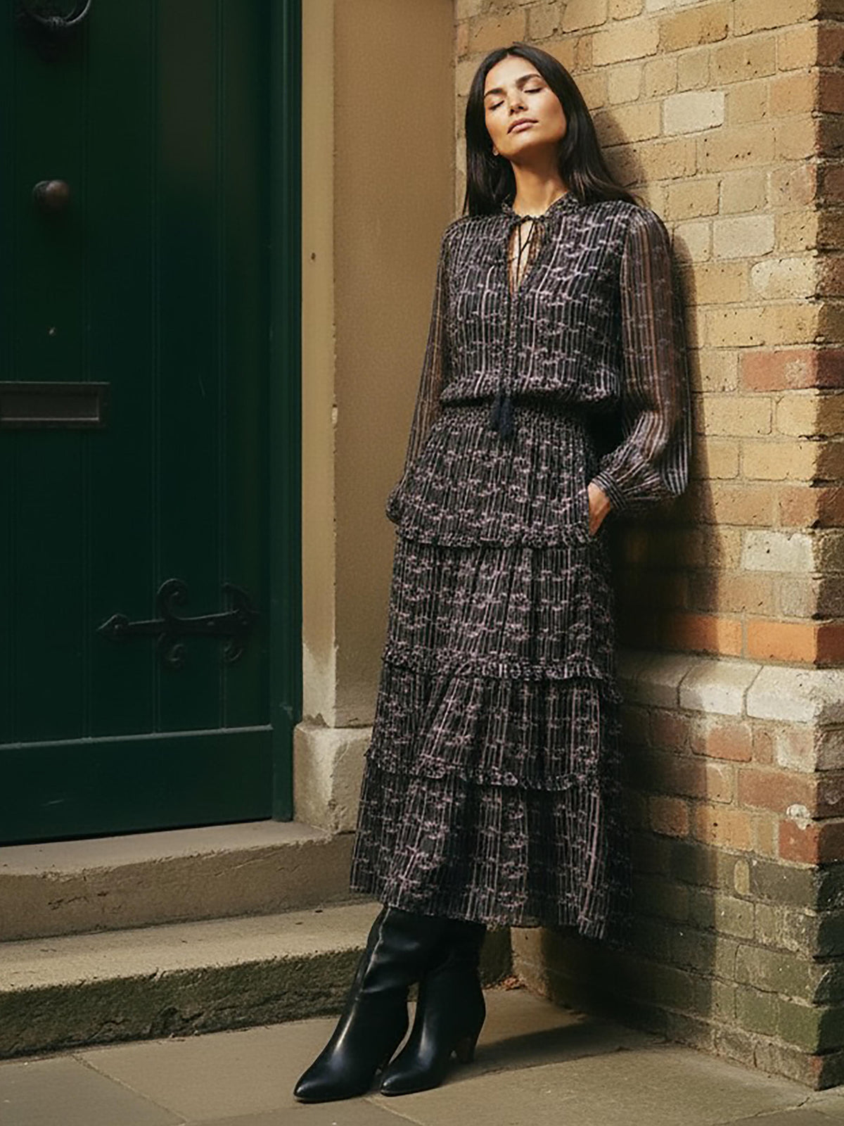 Hudson Womens Dress in Multi | Nooki Design, London UK