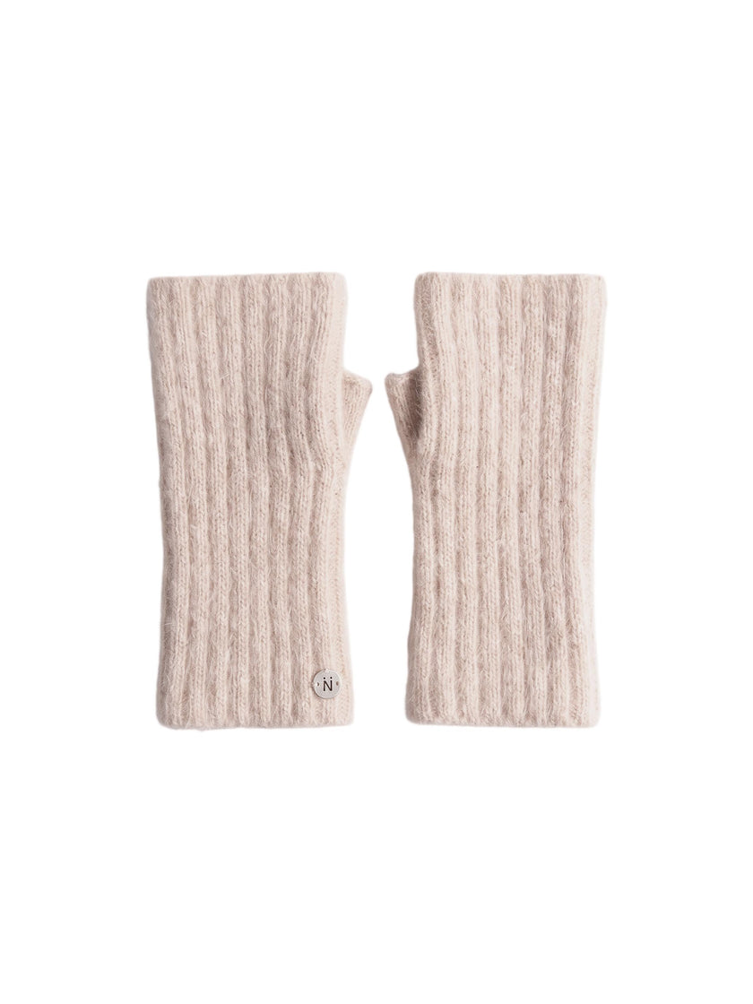 Iris Fingerless Gloves - Rose