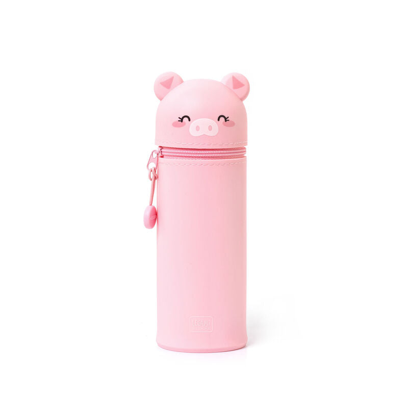 Kawaii Piggy - 2 in 1 Soft Silicone Pencil Case