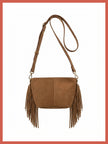 Kingston Tassle Cross Body Bag - Camel
