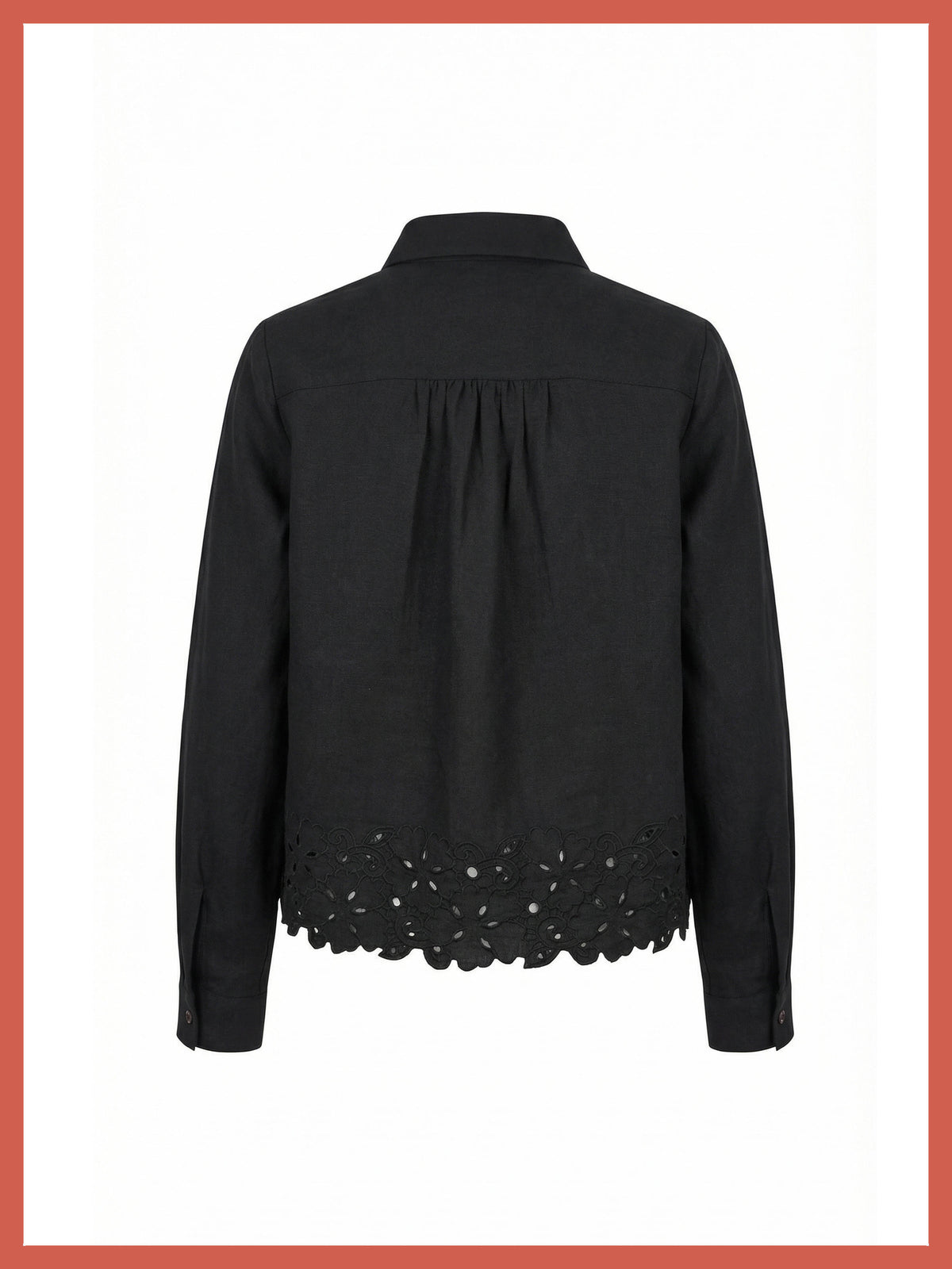 Koren Embroidered Blouse In Black