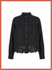 Koren Embroidered Blouse In Black