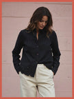 Koren Embroidered Blouse In Black