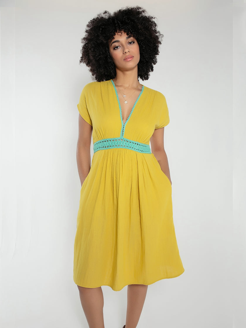 Layla Dress in Olive