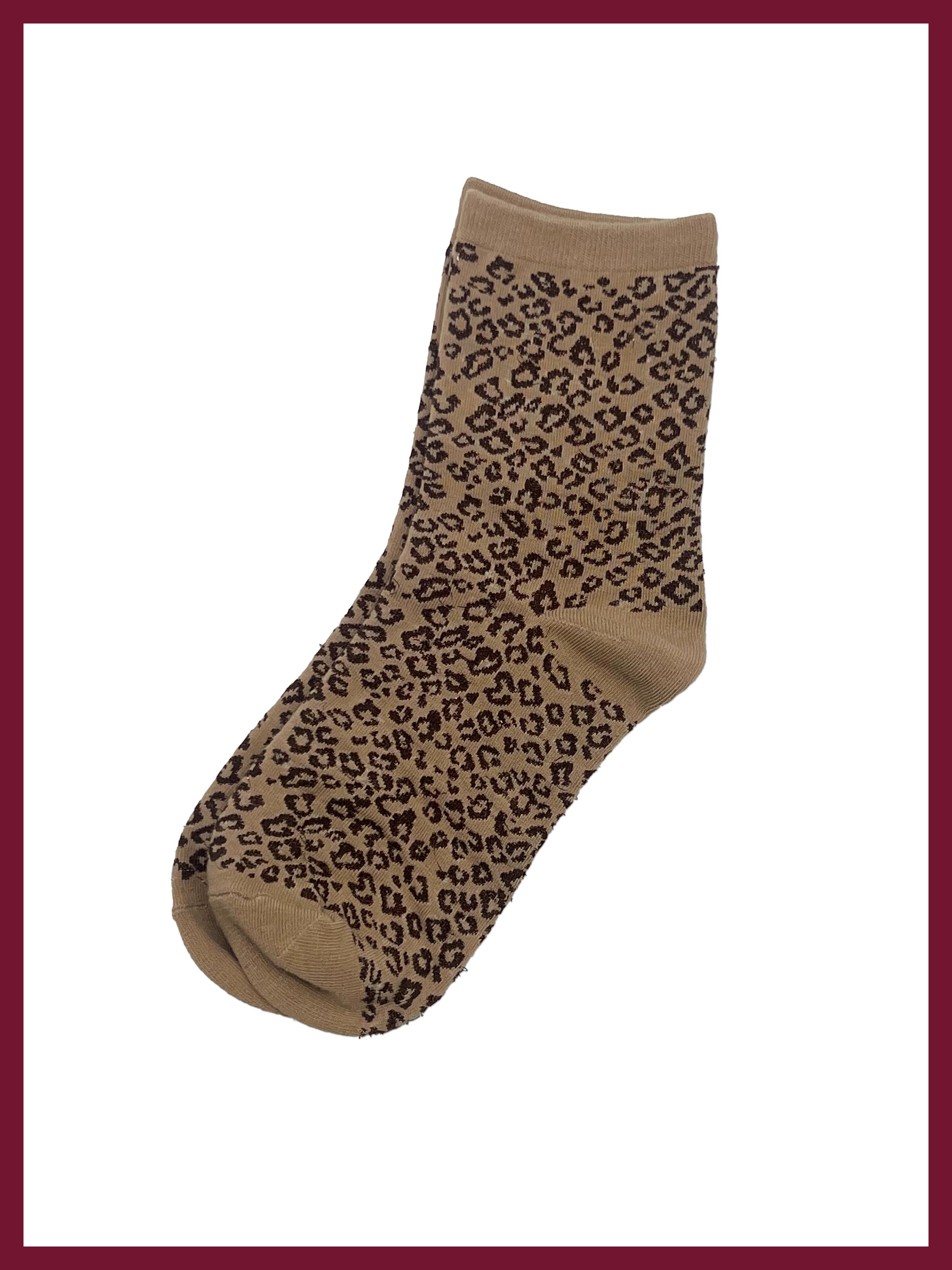 Love Leo Sock Set-Camel Mix