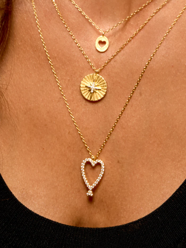 Mya-Bay Twin Hearts Necklace