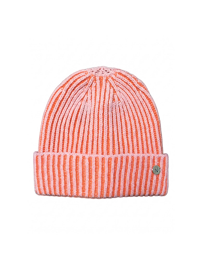 Madria Beanie Hat - Coral Mix