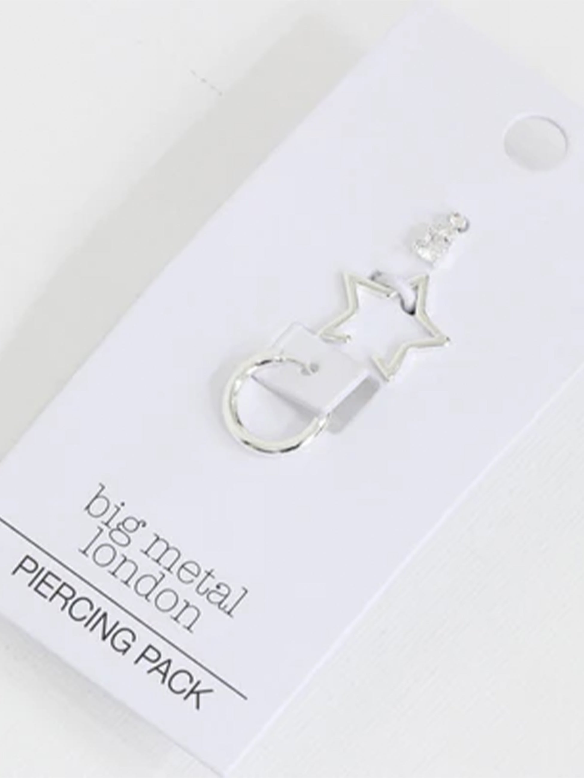Marie Piercing Pack Of Stud, Ear Cuff And Huggie - Silver