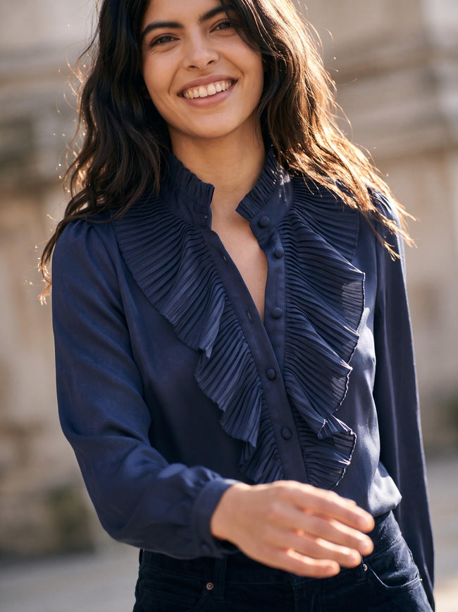 Marlow Blouse - Navy