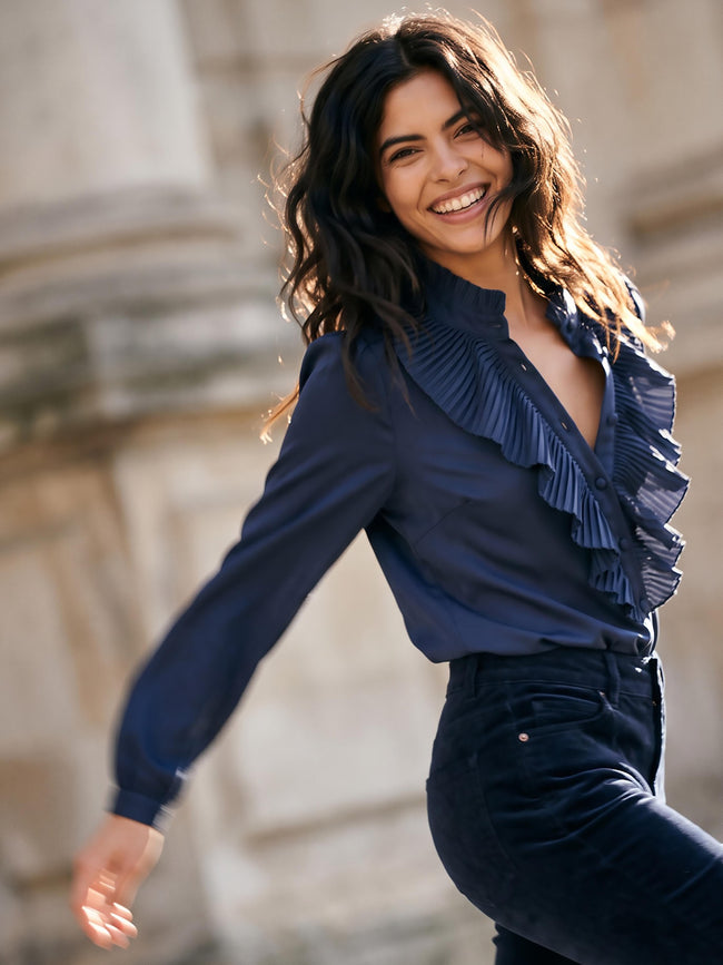 Marlow Blouse - Navy