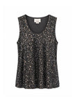 Maxine Sequin Vest-Black