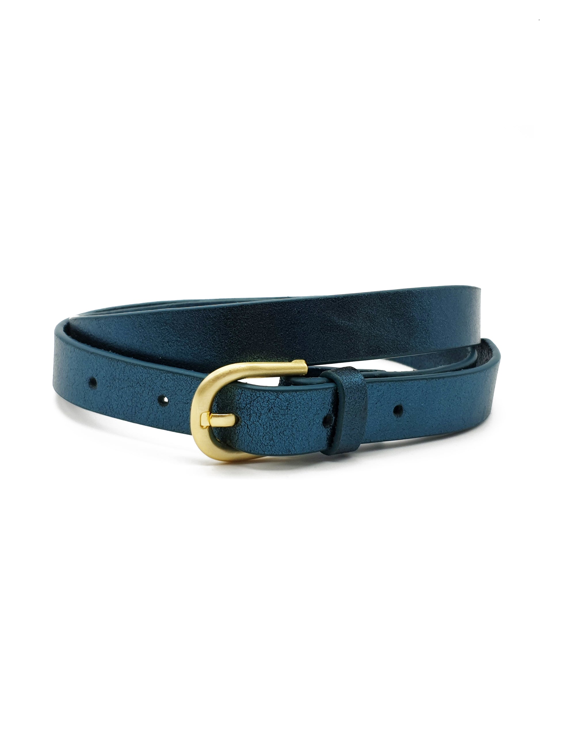 Melena Metallic Belt - Teal