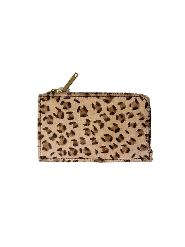 Montreal Leather Card Holder - Leopard