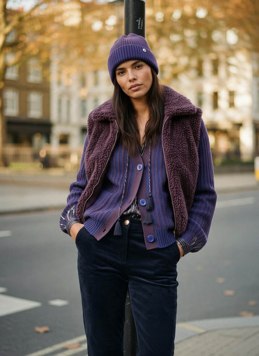 Mylo Borg Gilet - Plum