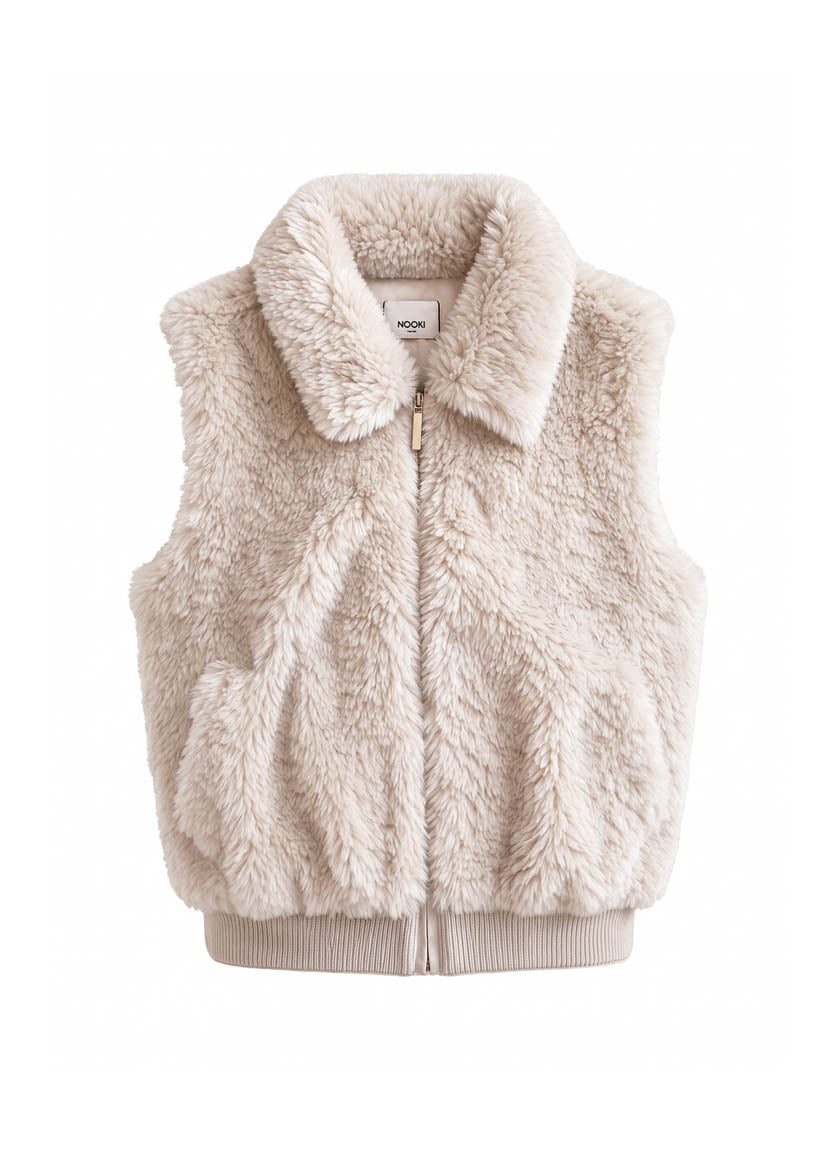 Mylo Borg Gilet - Cream