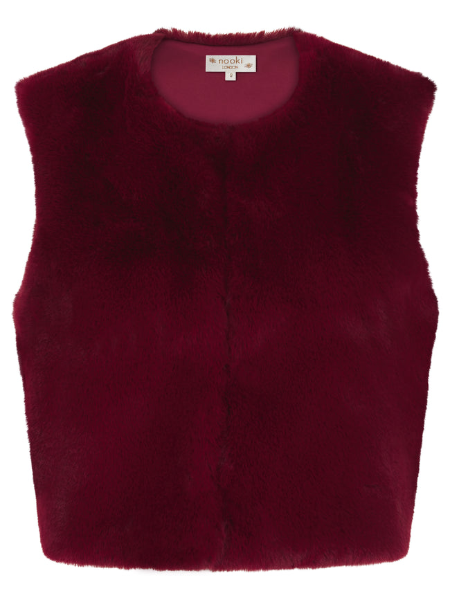 EDELWEISS GILET IN RED