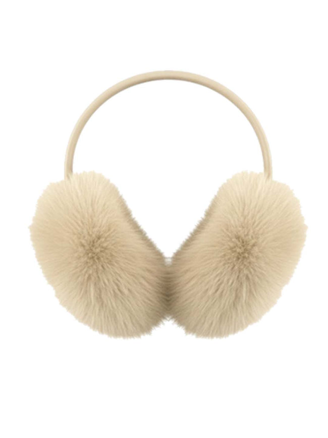 Women's buttermilk faux fur earmuffs for stylish winter wear