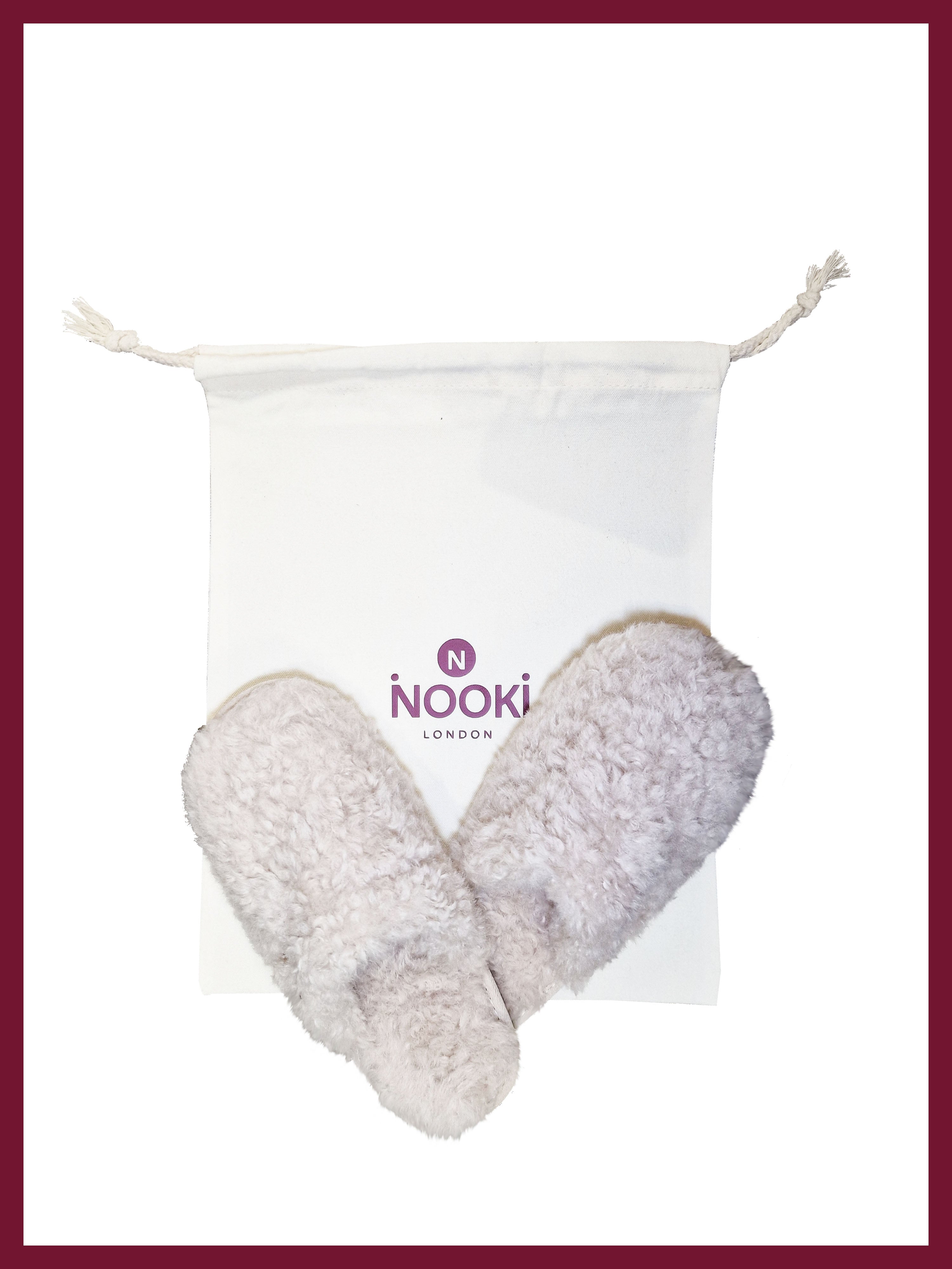 Women's fluffy faux fur slippers with soft cosy lining