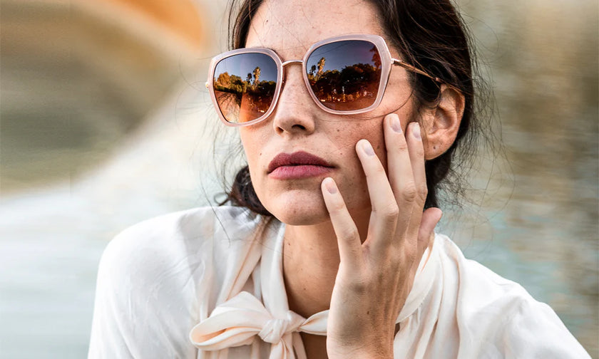 Olivia Retro Trendy Sunglasses In Pink