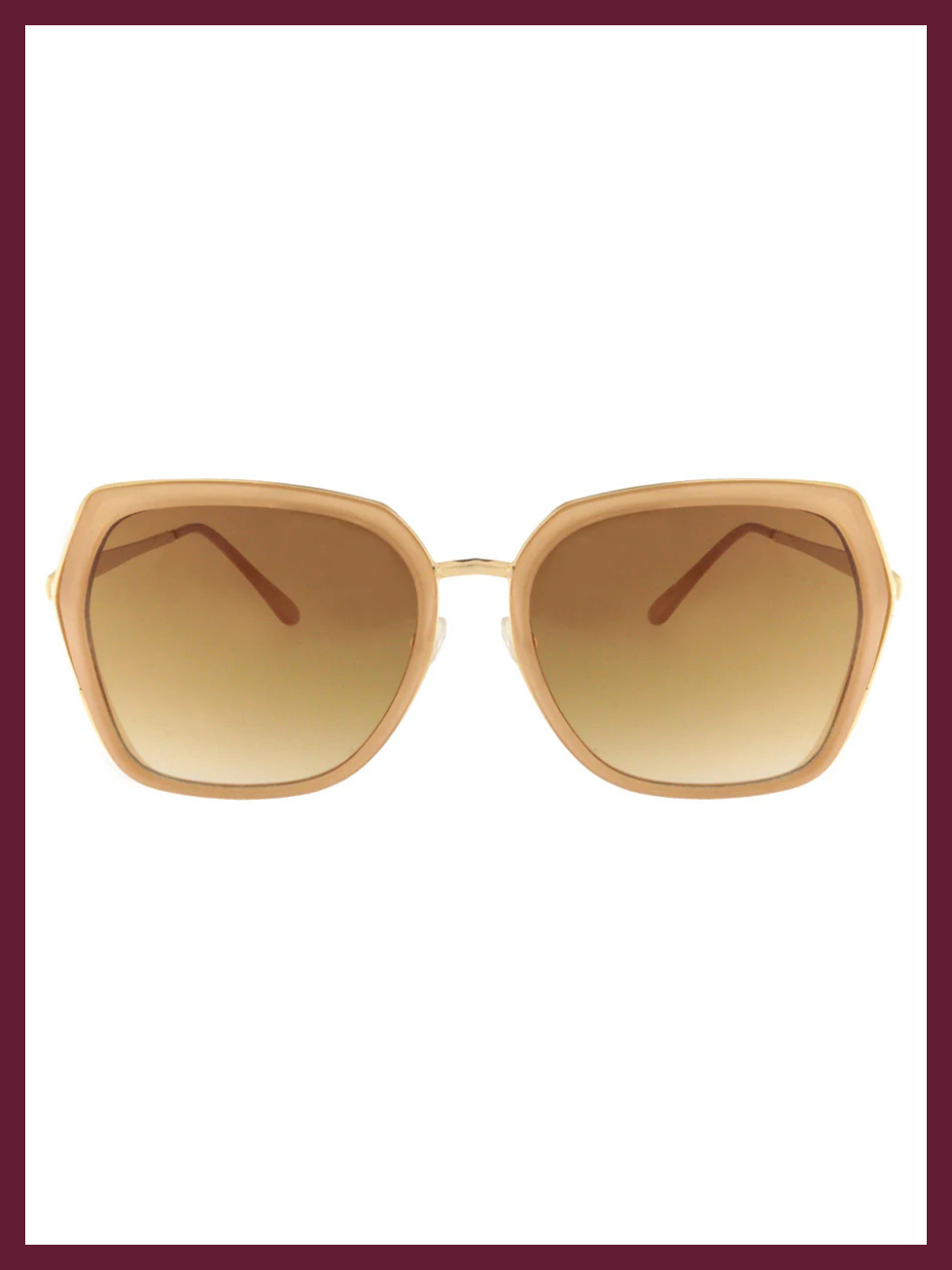 Olivia Retro Trendy Sunglasses In Pink