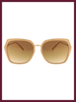Olivia Retro Trendy Sunglasses In Pink
