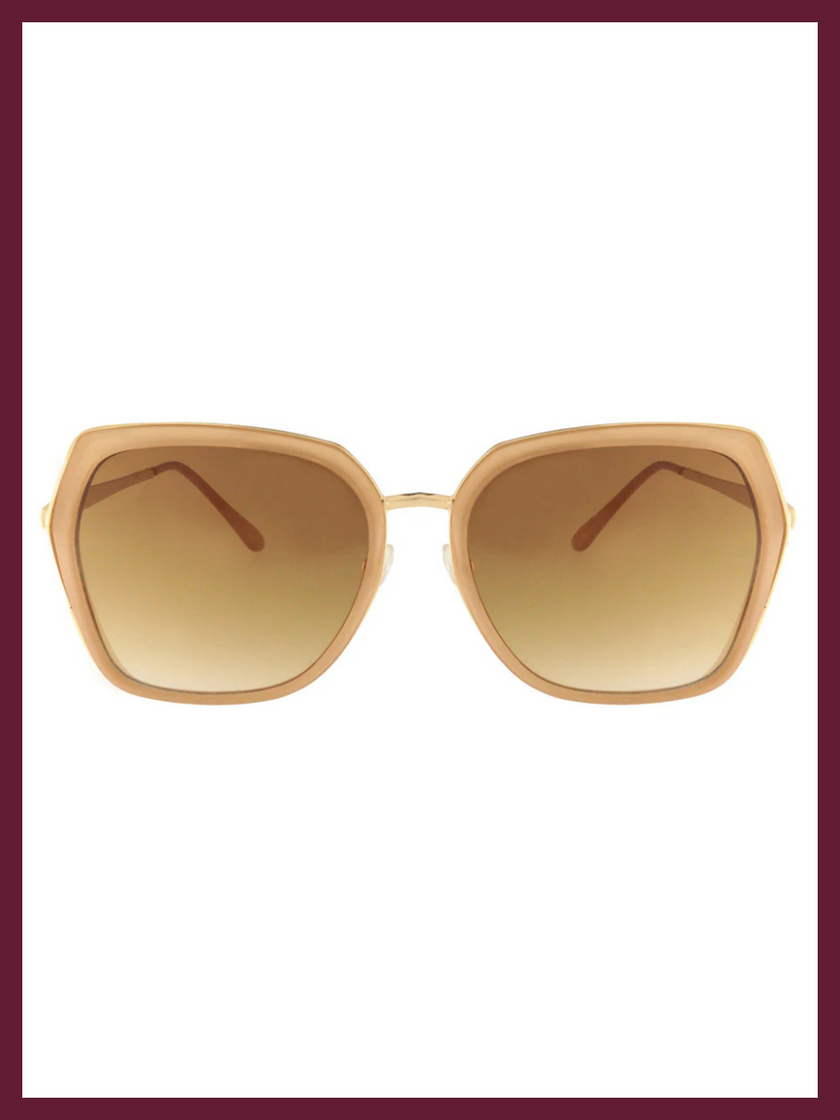 Olivia Retro Trendy Sunglasses In Pink
