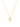 Domed Heart Charm - Gold